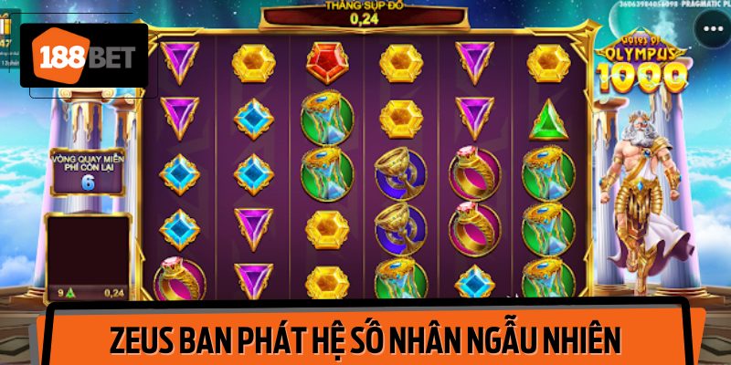 Biểu tượng Zeus mang đến mức thưởng có thể lên đến 500 lần số tiền cược ban đầu.